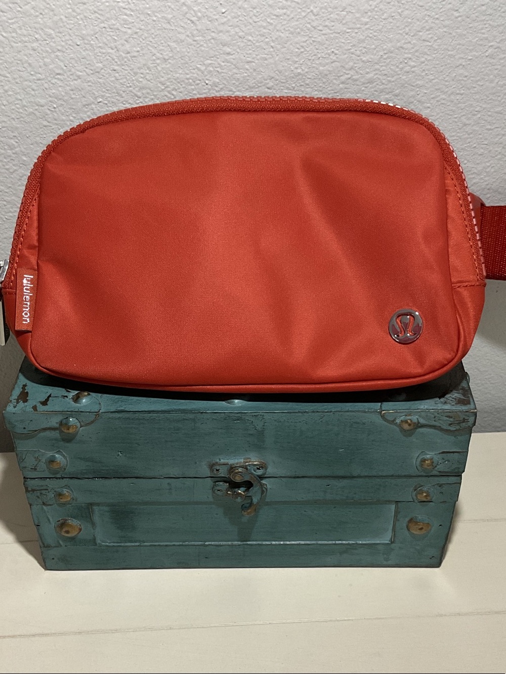 lululemon athletica Red-Orange Crossbody Belt Bag